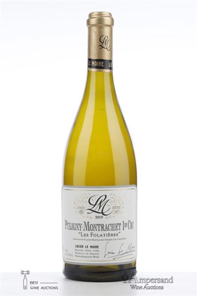 PULIGNY MONTRACHET LES FOLATIERES 2019 - Lucien Le Moine - 1 Bottle