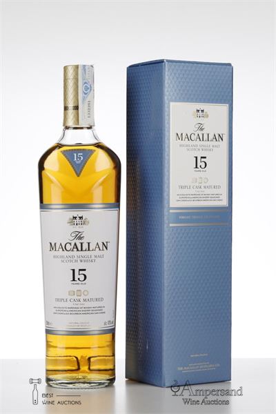 MACALLAN 15 Y FINE OAK NV - Macallan - Triple Cask Matured - 43% - 1 Bottle - Oc 1