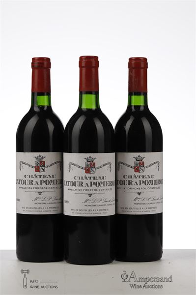 LATOUR A POMEROL 1988 - Mc - 3 Bottles