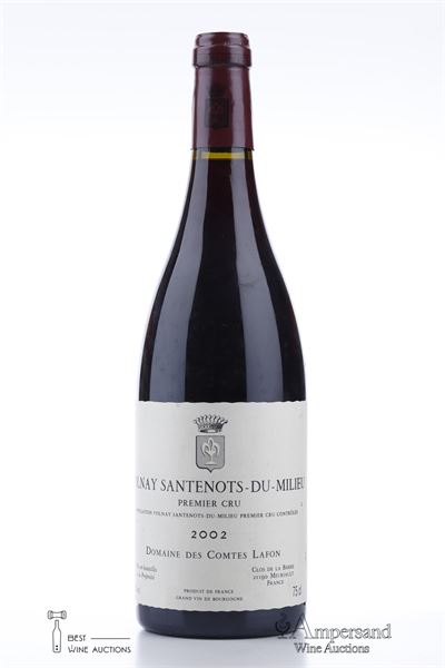 VOLNAY SANTENOTS DU MILIEU 2002 - Comtes Lafon - 1 Bottle