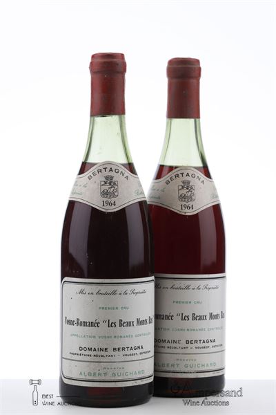 VOSNE ROMANEE LES BEAUX MONTS BAS 1964 - Bertagna - 2 Bottles