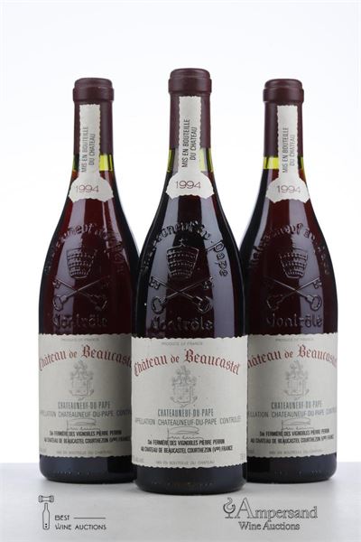 CHATEAUNEUF DU PAPE BEAUCASTEL 1994 - Beaucastel - 3 Bottles