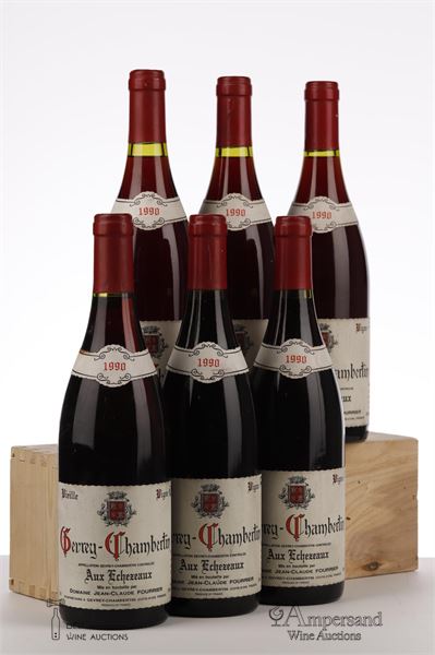 GEVREY CHAMBERTIN AUX ECHEZEAUX VIEILLE VIGNE 1990 - Jean Claude Fourrier - 6 Bottles