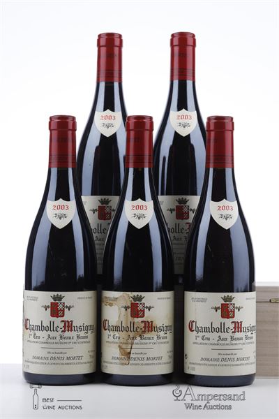 CHAMBOLLE MUSIGNY AUX BEAUX BRUNS 2003 - Denis Mortet - 5 Bottles