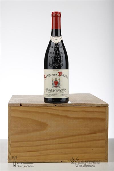 CHATEAUNEUF DU PAPE CLOS DES PAPES 2003 - Paul Avril - 10 Bottles - Owc 12