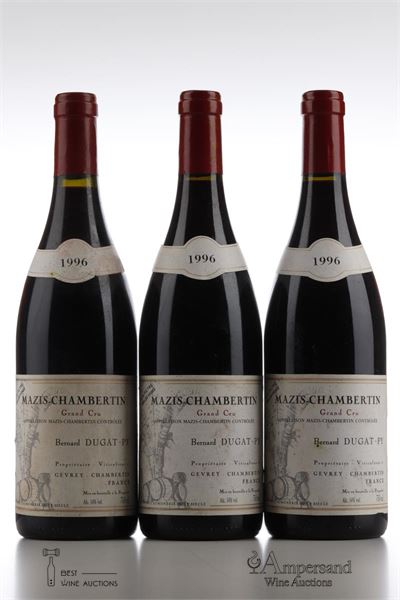 MAZIS CHAMBERTIN VIEILLES VIGNES Bernard Dugat Py 1996 - 3 Bottles
