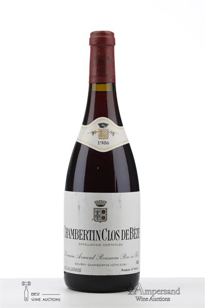 CHAMBERTIN CLOS DE BEZE 1986 - Armand Rousseau - 1 Bottle