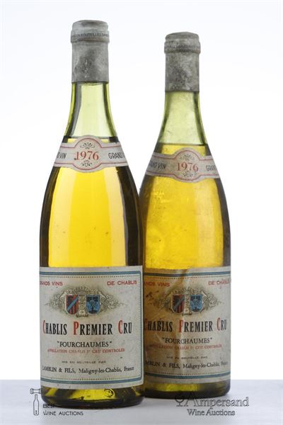 CHABLIS FOURCHAUMES 1976 - Lamblin - 2 Bottles