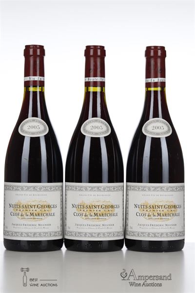 NUITS ST GEORGES CLOS DE LA MARECHALE 2005 - JF Mugnier - 3 Bottles