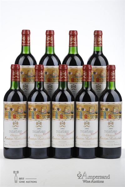 MOUTON ROTHSCHILD 1991 - Mc - 9 Bottles - Owc 12