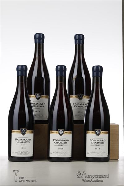 POMMARD CHARMOTS 2018 - Ballot Millot - 5 Bottles