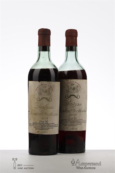 MOUTON ROTHSCHILD 1939 - Mc - 2 Bottles