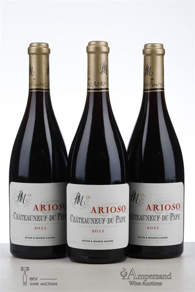CHATEAUNEUF DU PAPE ARIOSO 2015 - Rotem et Mounir Saouma - 3 Bottles