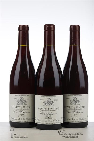 GIVRY CLOS SALOMON 2015 - Domaine du Clos Salomon - 3 Bottles
