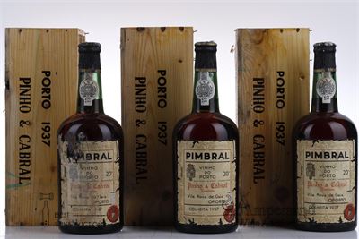 PORTO PIMBRAL 1937 - Pinho & Cabral Bottled 1972 - 3 Bottles - Owc 1