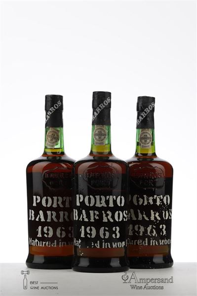 BARROS TAWNY PORT 1963 - Barros bottled 1978 - 3 Bottles