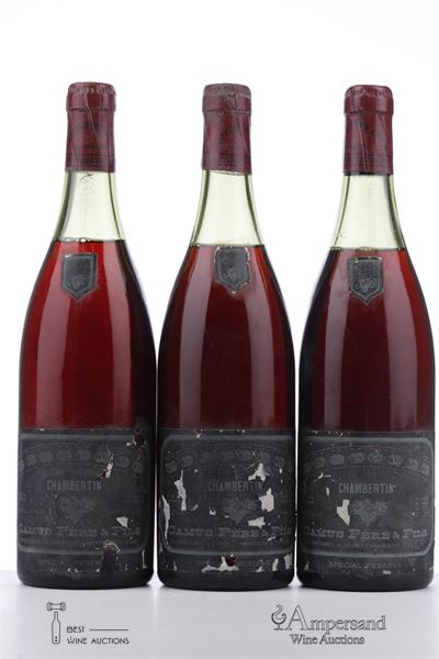 CHAMBERTIN 1974 - Camus - 3 Bottles
