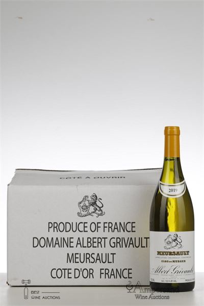 MEURSAULT CLOS DU MURGER 2019 - Albert Grivault - 6 Bottles - Oc 6