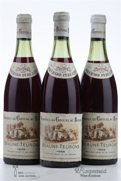BEAUNE TEURONS 1969 - Bouchard - 3 Bottles
