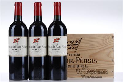 LA FLEUR PETRUS 2005 - 3 Bottles - Owc 6