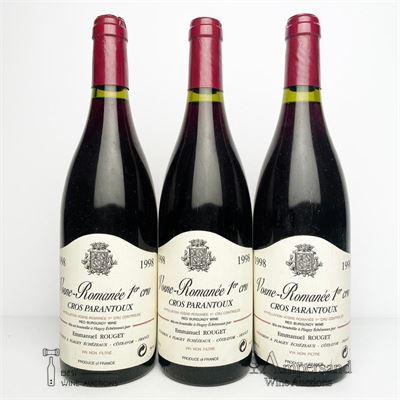 VOSNE ROMANEE CROS PARANTOUX 1998 - Emmanuel Rouget - 3 Bottles
