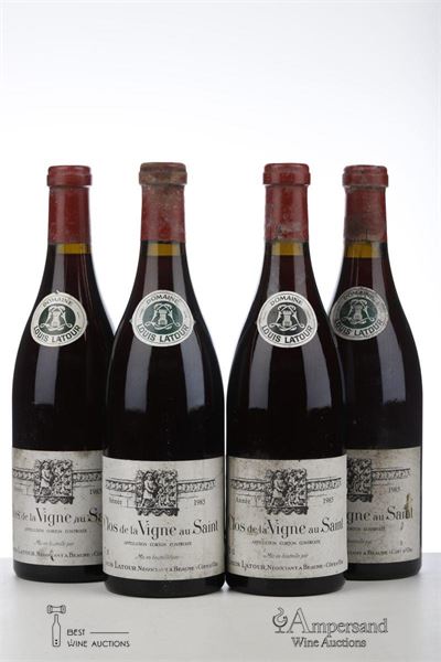 CORTON CLOS DE LA VIGNE AU SAINT 1985 - Louis Latour - 4 Bottles