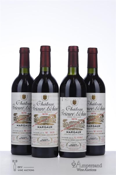PRIEURE LICHINE 1978 - Mc - 4 Bottles