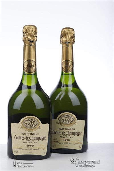 TAITTINGER COMTES DE CHAMPAGNE 1990 - Taittinger - 2 Bottles