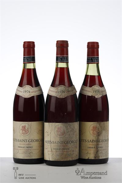 NUITS ST GEORGES 1976 - Thomas Freres - 3 Bottles