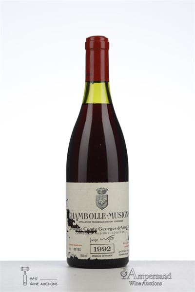 CHAMBOLLE MUSIGNY 1992 - Comte de Vogue - 1 Bottle
