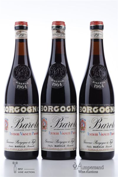 BAROLO RISERVA 1964 - Giacomo Borgogno - 3 Bottles