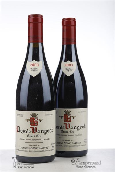 CLOS DE VOUGEOT 2003 - Denis Mortet - 2 Bottles