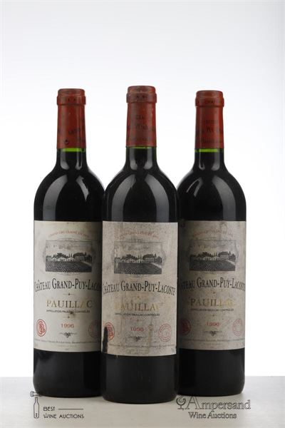GRAND PUY LACOSTE 1996 - Mc - 3 Bottles