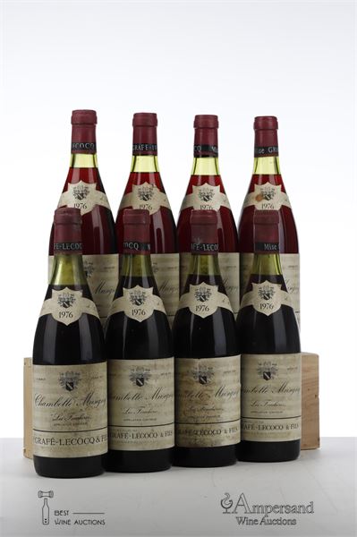CHAMBOLLE MUSIGNY LES FOUCHERES 1976 - Grafe Lecocq - 8 Bottles