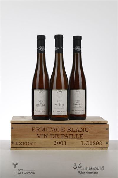 ERMITAGE VIN DE PAILLE 2003 - Chapoutier - 3 Half Bottles - Owc 3