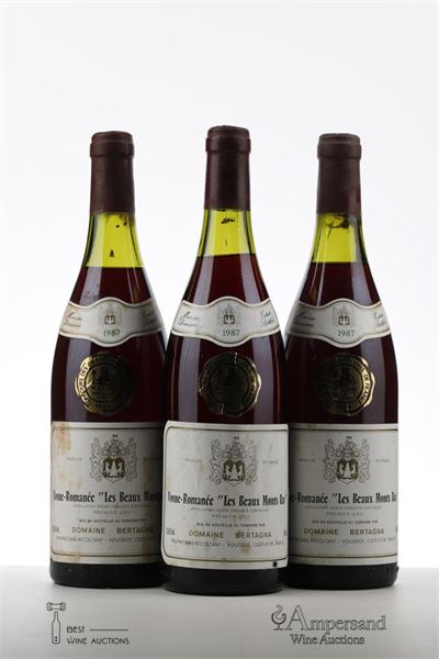 VOSNE ROMANEE LES BEAUX MONTS BAS 1987 - Bertagna - 3 Bottles