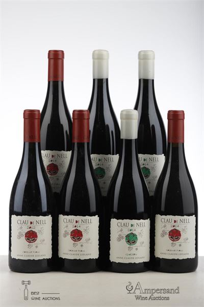 CLAU DE NELL ANJOU CABERNET FRANC 1*2012 + 2*2014 + CLAU DE NELL ANJOU GROLLEAU 3*2014    - Anne Claude Leflaive - 7 Bottles