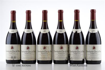 CHAMBERTIN CLOS DE BEZE 2001 - Robert Groffier - 6 Bottles
