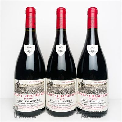 GEVREY CHAMBERTIN CLOS ST JACQUES 2004 - Armand Rousseau - 3 Bottles