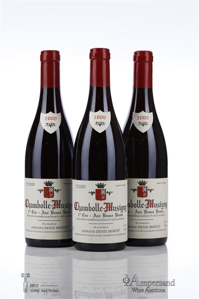 CHAMBOLLE MUSIGNY AUX BEAUX BRUNS 2000 - Denis Mortet - 3 Bottles