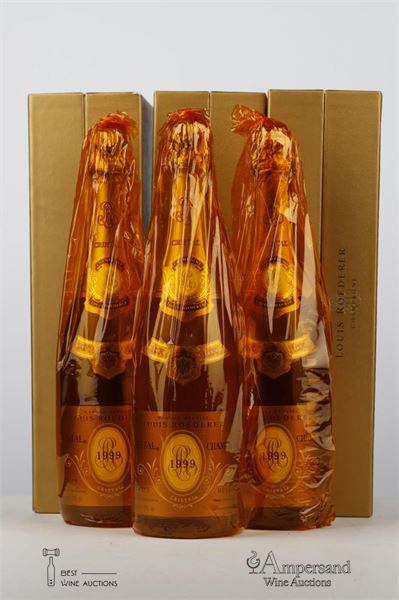 CRISTAL ROEDERER 1999 - Louis Roederer - 3 Bottles - Oc 1