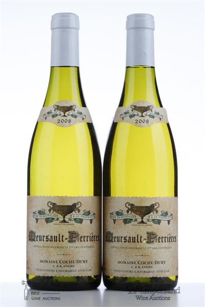 MEURSAULT PERRIERES 2008 - Coche Dury - 2 Bottles