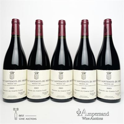 VOLNAY SANTENOTS DU MILIEU 2003 - Comtes Lafon - 5 Bottles
