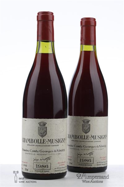 CHAMBOLLE MUSIGNY 1986 - Comte de Vogue - 2 Bottles