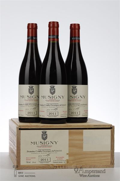 MUSIGNY CUVEE VIEILLES VIGNES 2011 - Comte de Vogue - 3 Bottles - Owc 3