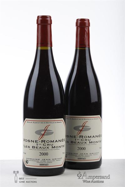 VOSNE ROMANEE LES BEAUX MONTS 2000 - Jean Grivot - 2 Bottles