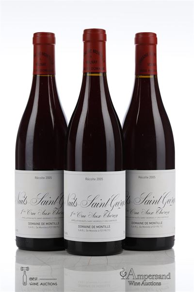 NUITS ST GEORGES AUX THOREY 2005 - Domaine de Montille - 3 Bottles
