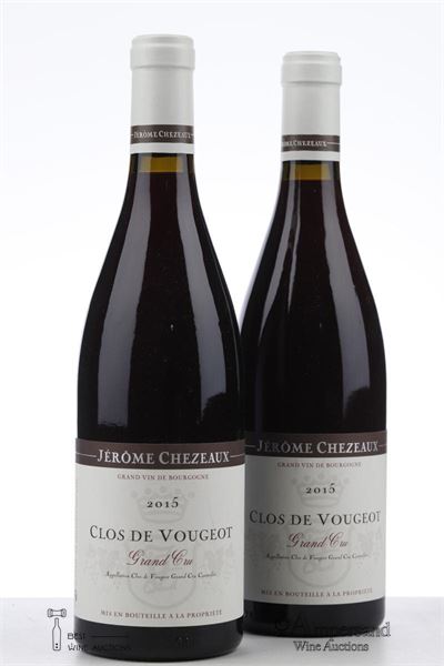 CLOS DE VOUGEOT 2015 - Jerome Chezeaux - 2 Bottles