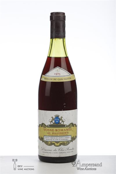 VOSNE ROMANEE LES MALCONSORTS 1973 - Domaine du Clos Frantin - 1 Bottle