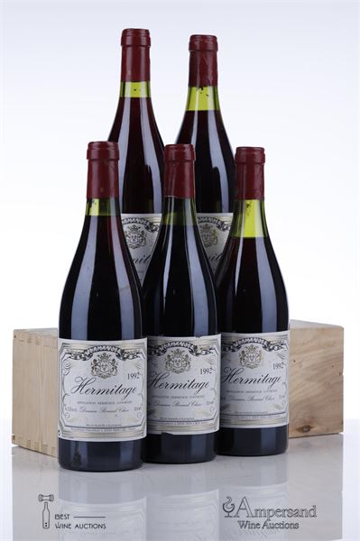 HERMITAGE ROUGE 1992 - Bernard Chave - 5 Bottles